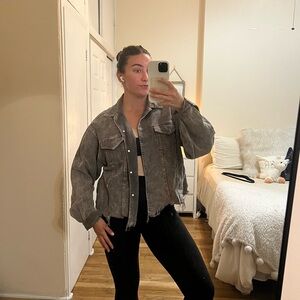 Gray corduroy jacket